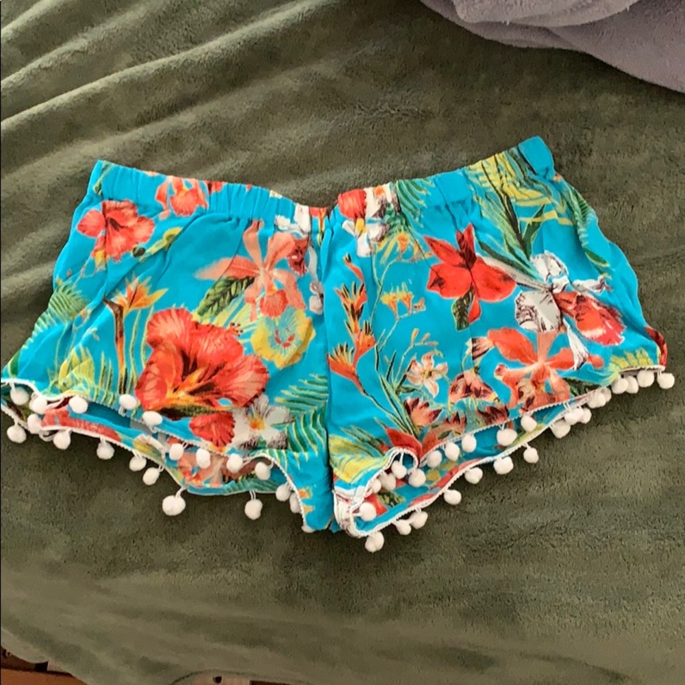 Rip Curl turquoise beach shorts size L